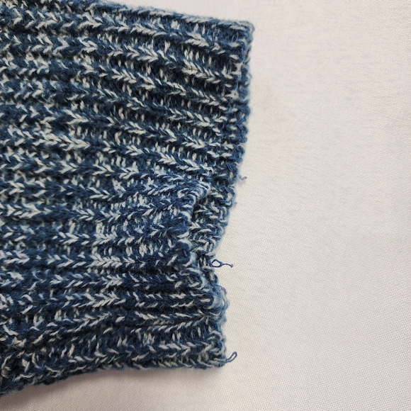 Vintage American Weekend Knit Sweater Womens 2XL Blue & White - Picture 5 of 8
